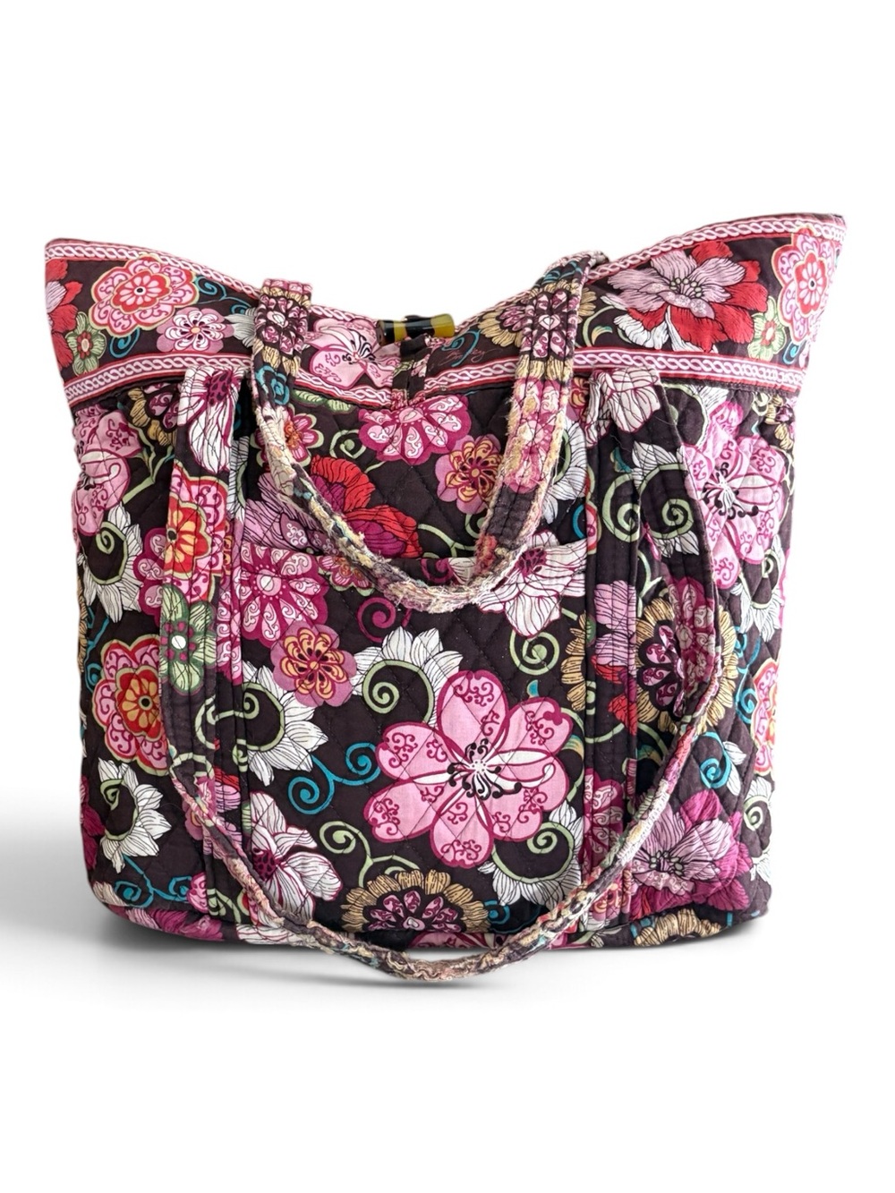 Vera Bradley ‘Mod Floral Pink’ Paisley Large Tote Bag